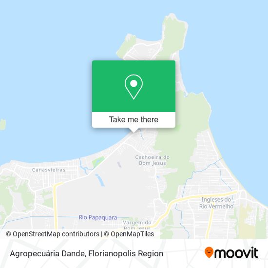 Agropecuária Dande map