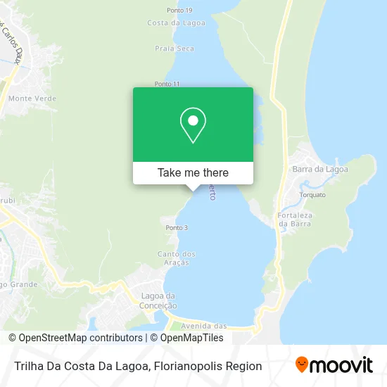 Trilha Da Costa Da Lagoa map