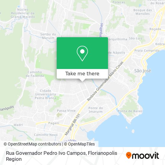 Rua Governador Pedro Ivo Campos map