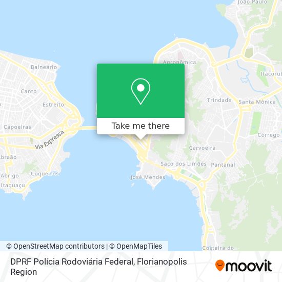 DPRF Polícia Rodoviária Federal map