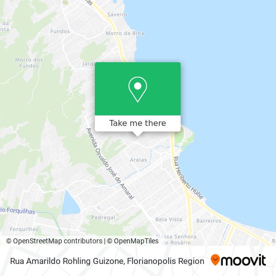 Mapa Rua Amarildo Rohling Guizone