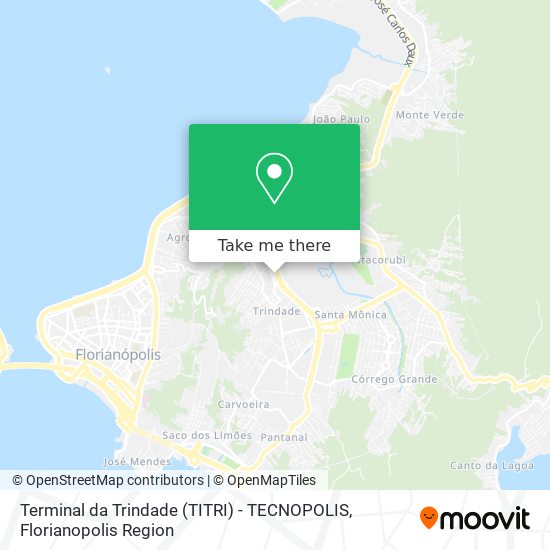 Terminal da Trindade (TITRI) - TECNOPOLIS map