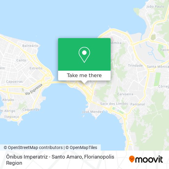 Ônibus Imperatriz - Santo Amaro map