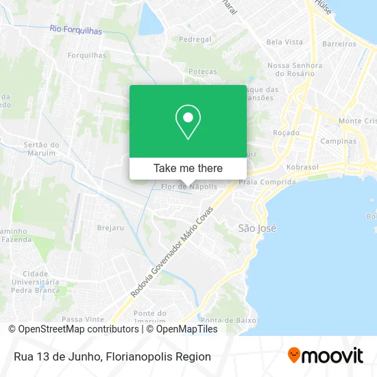 Rua 13 de Junho map