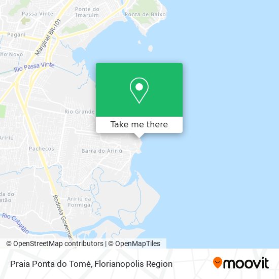 Praia Ponta do Tomé map