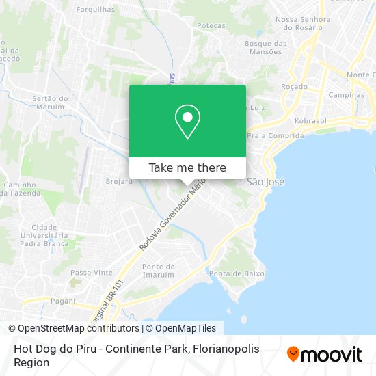 Hot Dog do Piru - Continente Park map