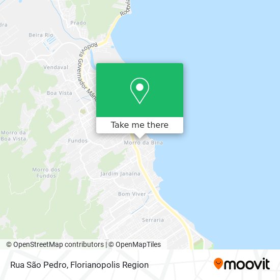 Rua São Pedro map