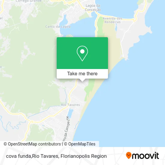 cova funda,Rio Tavares map