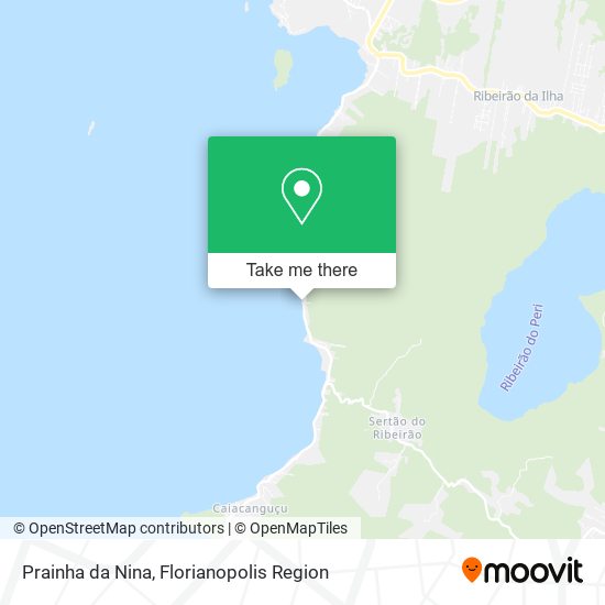 Prainha da Nina map