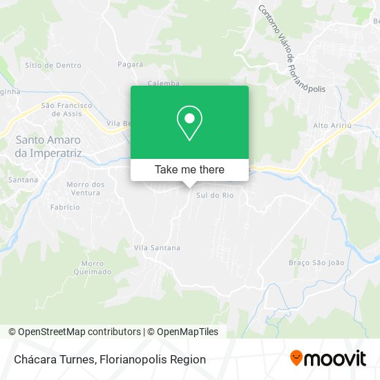 Chácara Turnes map