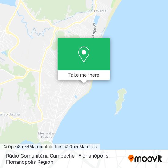 Rádio Comunitária Campeche - Florianópolis map