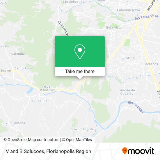 V and B Solucoes map