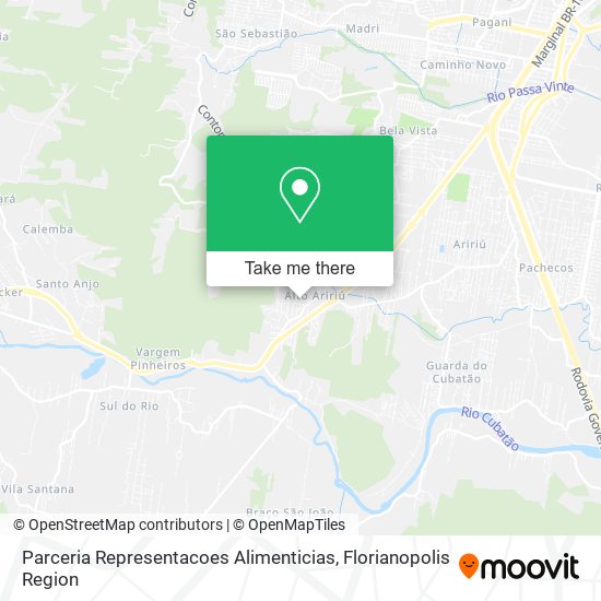 Parceria Representacoes Alimenticias map