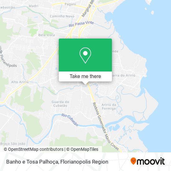 Banho e Tosa Palhoça map