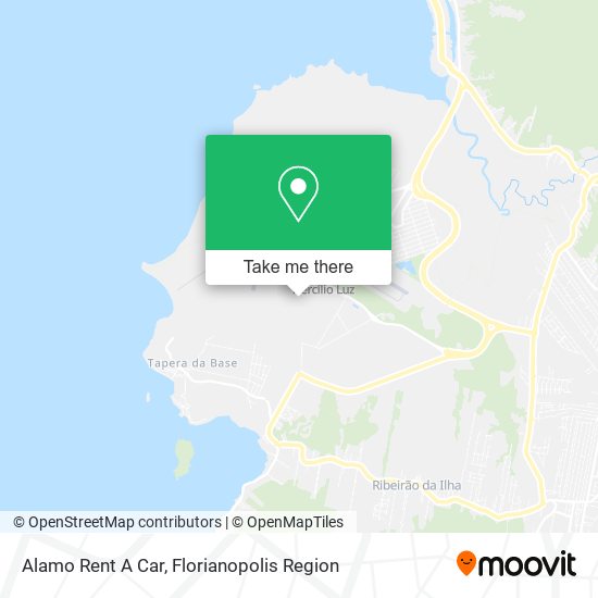 Alamo Rent A Car map