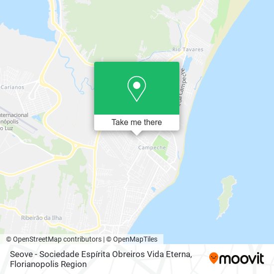 Seove - Sociedade Espírita Obreiros Vida Eterna map