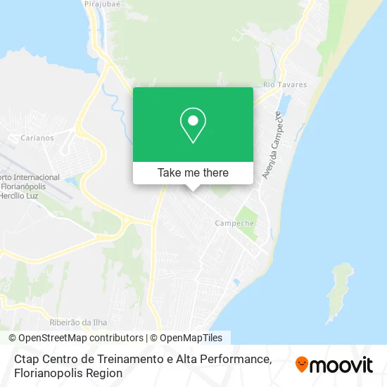Ctap Centro de Treinamento e Alta Performance map