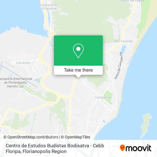 Centro de Estudos Budistas Bodisatva - Cebb Floripa map