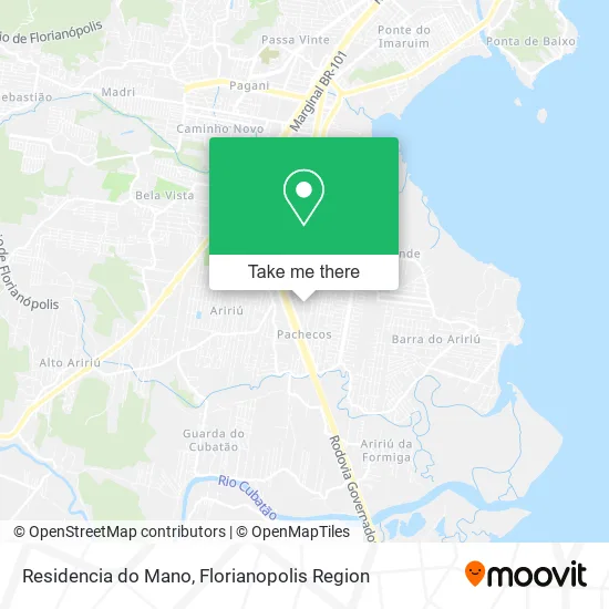 Residencia do Mano map