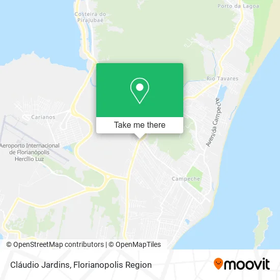 Cláudio Jardins map