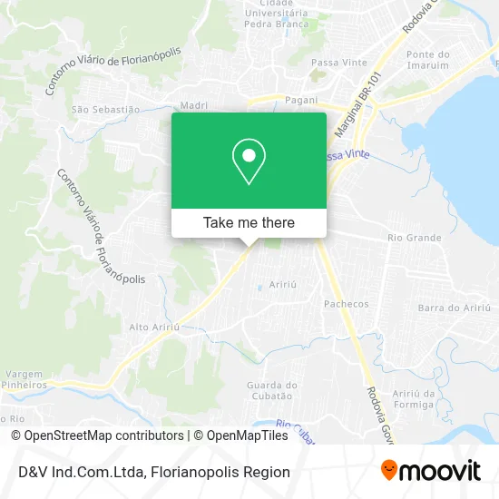 D&V Ind.Com.Ltda map