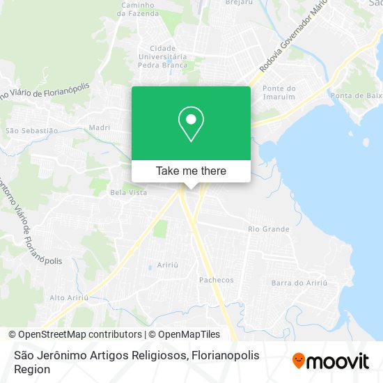 São Jerônimo Artigos Religiosos map