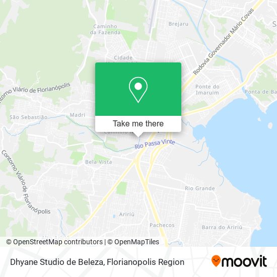 Dhyane Studio de Beleza map