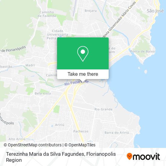 Terezinha Maria da Silva Fagundes map