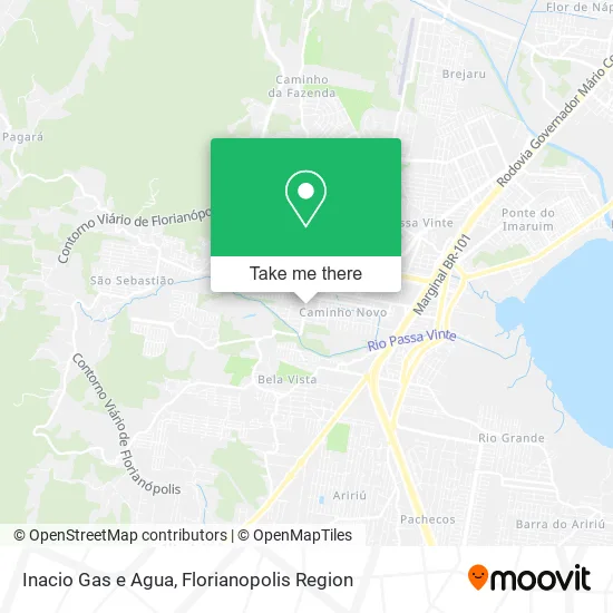 Inacio Gas e Agua map