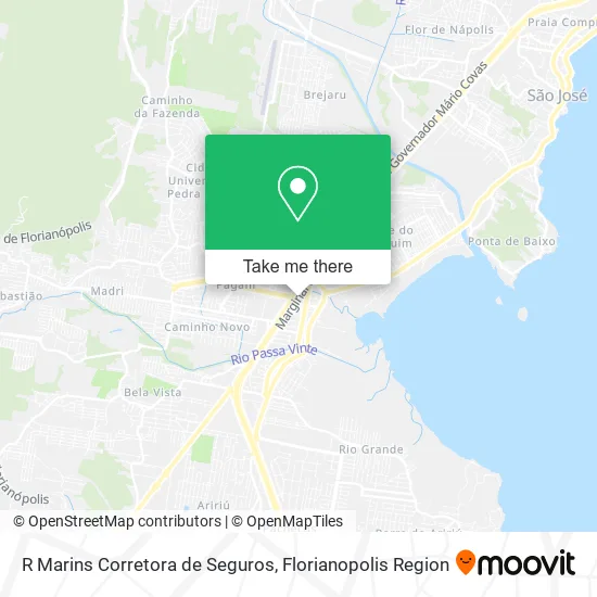 R Marins Corretora de Seguros map