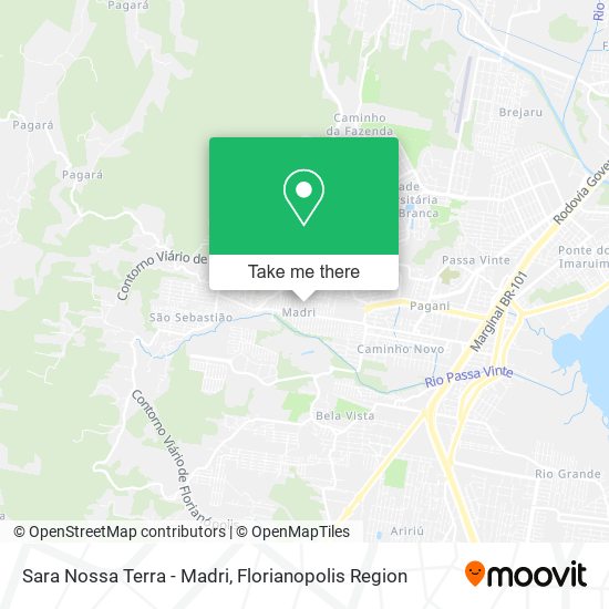 Sara Nossa Terra - Madri map