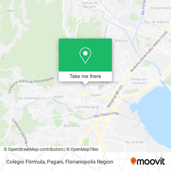 Colégio Fórmula, Pagani map