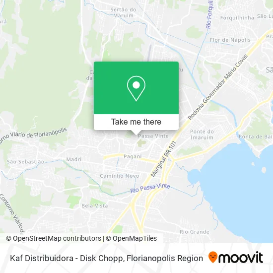 Kaf Distribuidora - Disk Chopp map