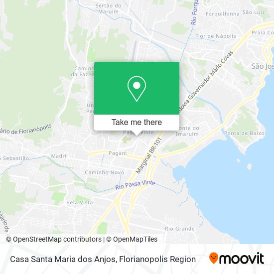 Casa Santa Maria dos Anjos map