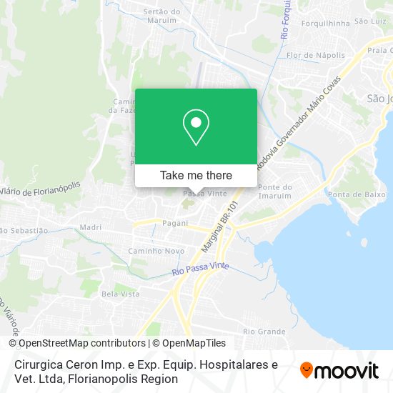 Cirurgica Ceron Imp. e Exp. Equip. Hospitalares e Vet. Ltda map