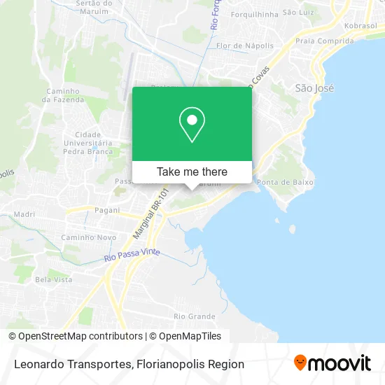 Leonardo Transportes map