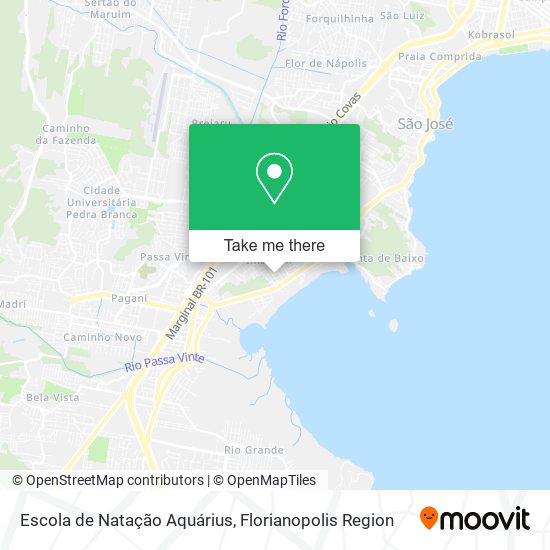 Escola de Natação Aquárius map