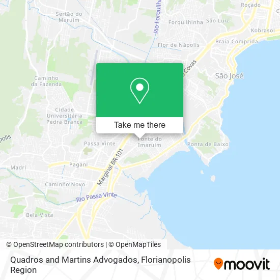 Quadros and Martins Advogados map