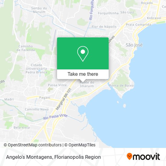 Angelo's Montagens map