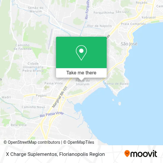 X Charge Suplementos map