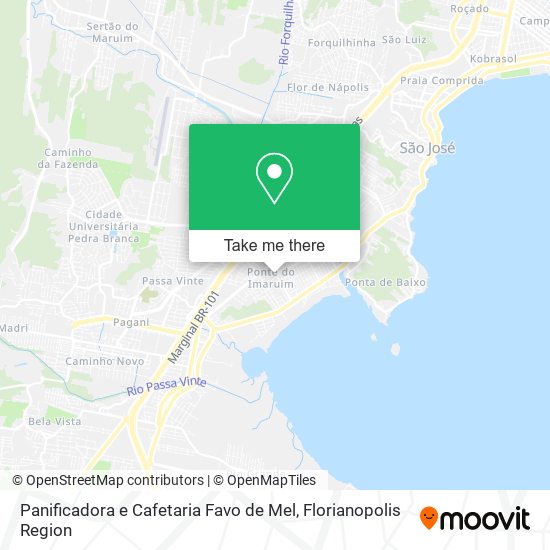 Panificadora e Cafetaria Favo de Mel map