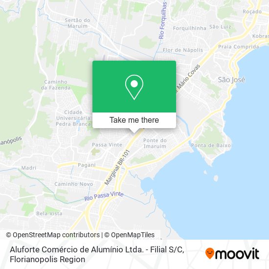 Aluforte Comércio de Alumínio Ltda. - Filial S / C map