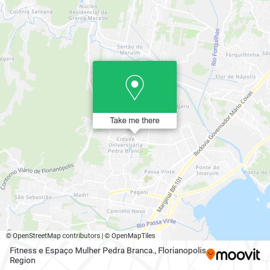 Fitness e Espaço Mulher Pedra Branca. map