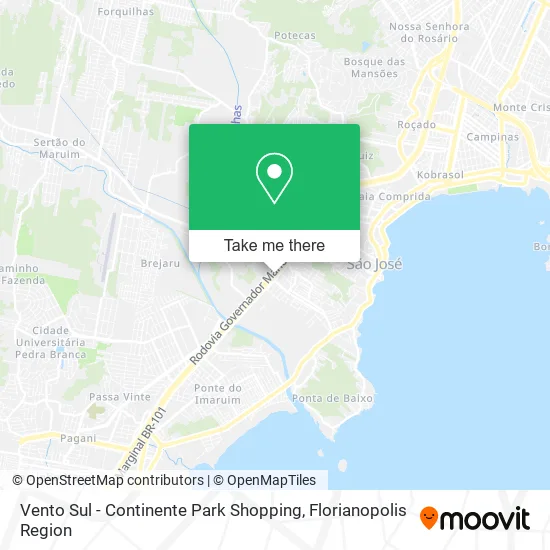 Vento Sul - Continente Park Shopping map