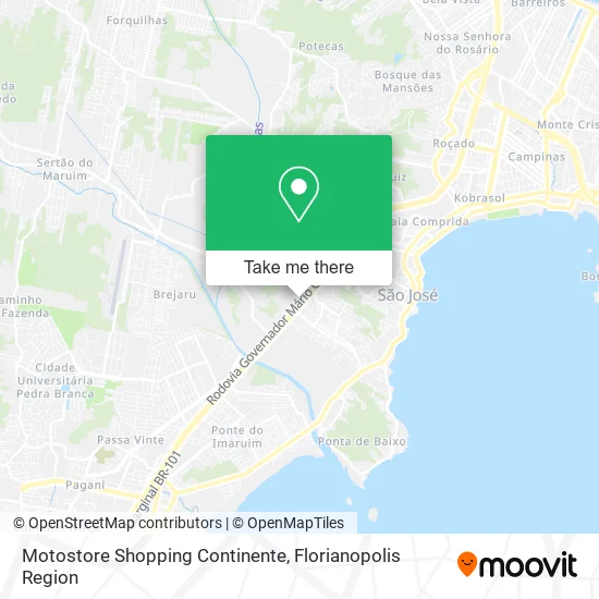 Motostore Shopping Continente map