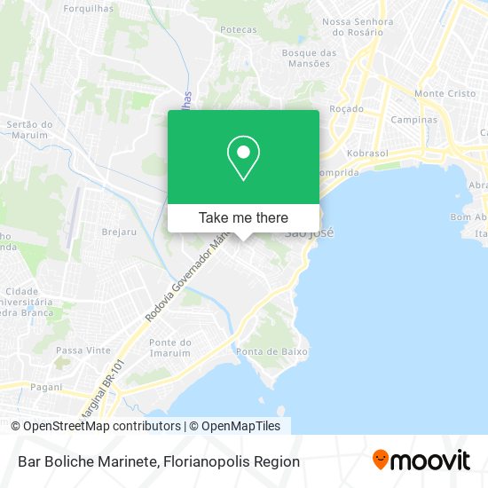 Bar Boliche Marinete map