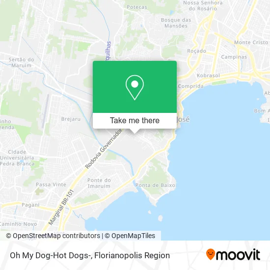 Oh My Dog-Hot Dogs- map