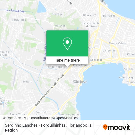Serginho Lanches - Forquilhinhas map