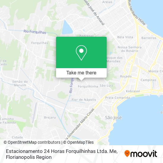 Estacionamento 24 Horas Forquilhinhas Ltda. Me map