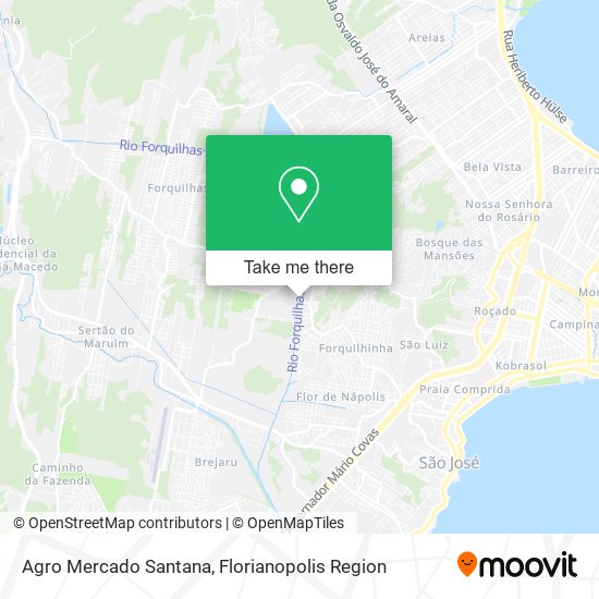 Agro Mercado Santana map
